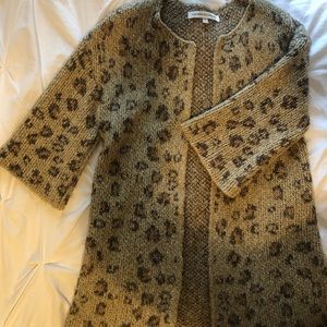 Cupcakes & cashmere leopard cardigan.